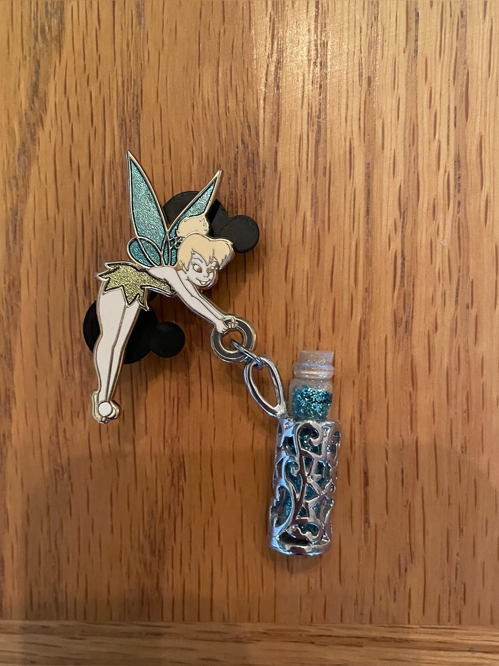 Peter Pan Tinkerbell with Vial of Pixie Dust Pin